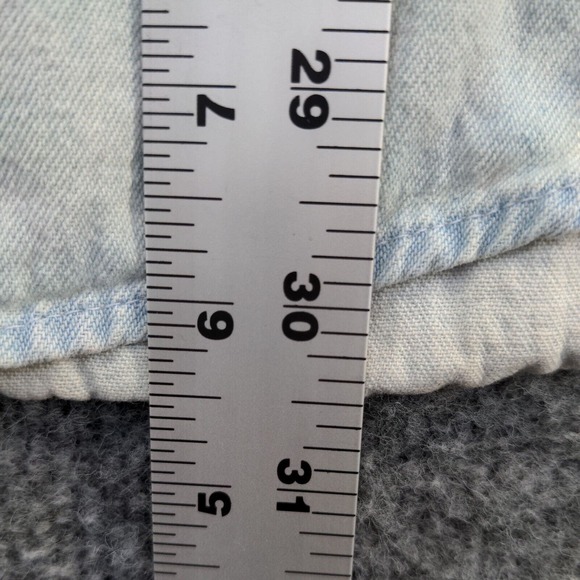 Thompson's Men's Denim Button-Down Shirt Blue XL Long Sleeve Chest Pocket - Picture 15 of 16